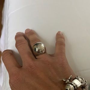 Beautiful Sterling Silver Large Ball Ring